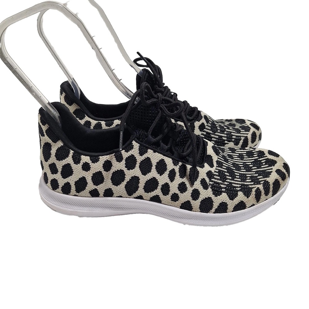 Athletic Works Memory Foam Womens Size 11 Spotted Shoes Sneakers Comfort Fit Tie